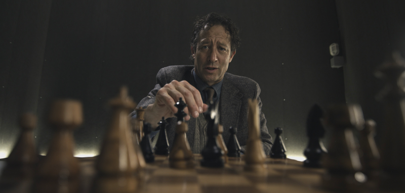Richard Neil plays two kinds of chess, literal and mental, in Prodigy.